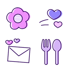 Fashionable and simple emoji 37