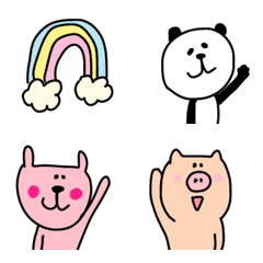 「のびのびアニマルのリアクション絵文字」
