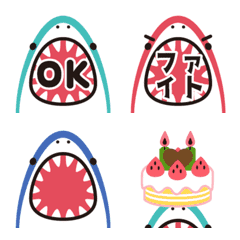 Shark's mouth emoji