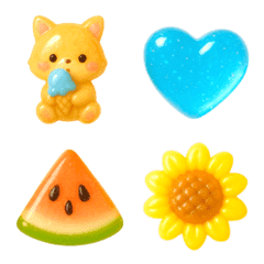 かわいいぷっくりデコ絵文字♡07
