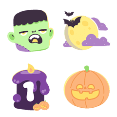 สุดคุ้ม 144แบบ อักษร+เลข+ไอคอน X ฮาโลวีน