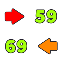 しょうざい  123 すうじ 32-69 動く絵文字