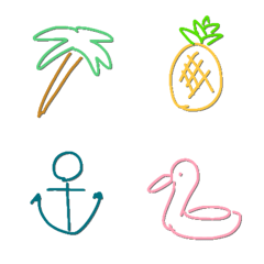 【夏の線画】