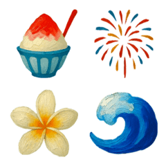 かわいい油絵絵文字♡