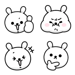 ひねくれうさぎの動くリアクション絵文字
