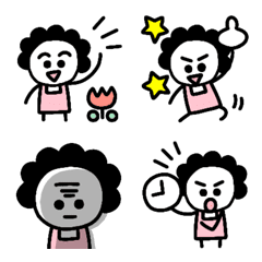 お母さん棒人間の絵文字　２