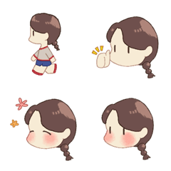 Girl with Knotted Hair - Emoji