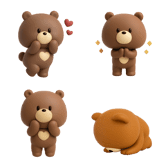 3Dこぐまさん◎絵文字 #