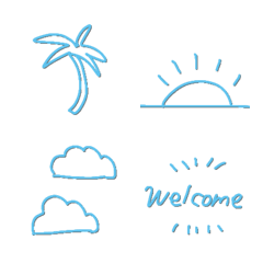 【毎年使えるsummer絵文字】