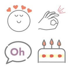 ずらし絵文字*毎日使える基本セット