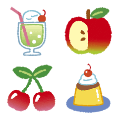 スイーツ&フルーツ絵文字