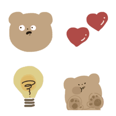 使いやすい絵文字♡ 前歯があるゆるくまsan