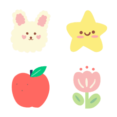 我的休間時光♡動物♡水果♡天氣表情貼♪
