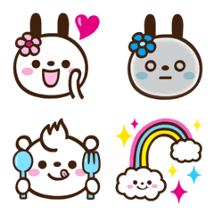 Reaction Emoji. Rabbits and 4 bears.