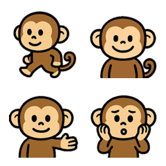 Monkey Emoji vol.1