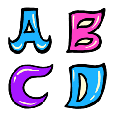 Colorful Curve Font