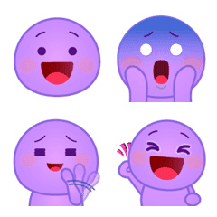 とっても使える絵文字　ムラサキ