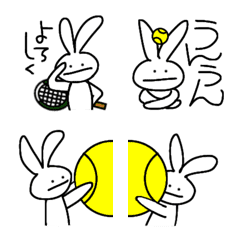 うさぎくんの毎日テニス絵文字