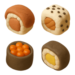 粘土巻き寿司