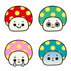 Chubby & Cute mushroom Emoji