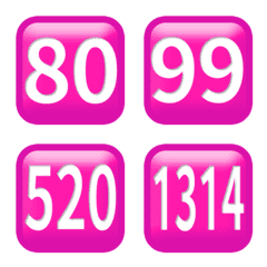 ももいろ  毎日  80-100 数字 絵文字