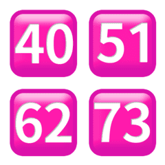 ももいろ  毎日  40-79 数字 絵文字
