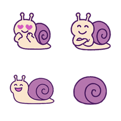 かわいいカタツムリ！（紫）