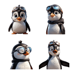 Tiny Pilot Penguin