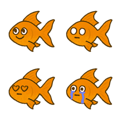 金魚の日々の喜びと悲しみ（黄橙色）