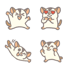 かわいいフクロモモンガ（グレー）