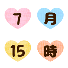 Very colorful numbers emoji