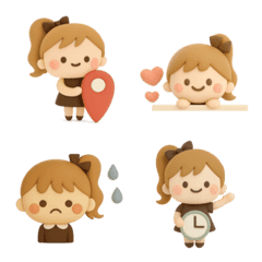 3DポニテGIRL◎絵文字 #1