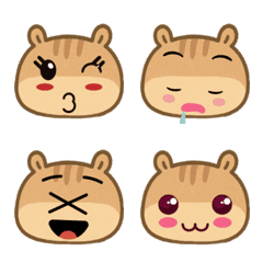 リスの絵文字 (えもじ) Ver2