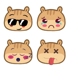 リスの絵文字 (えもじ) Ver3