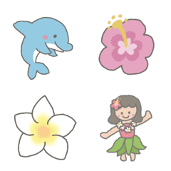 ゆるっとサマートロピカル絵文字