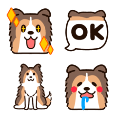 にこにこかわいいシェルティの絵文字