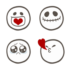 J simple face Emoji.