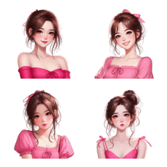 Beautiful girl in pink no.1