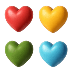 Colorful heart 3D by mumula