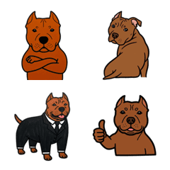 Surreal Pit Bull Emoji