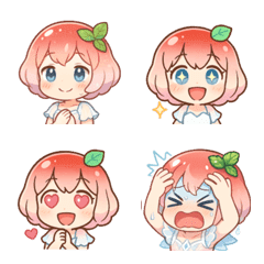 Puffy Apple Girl Emoji