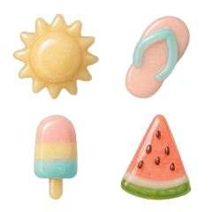 GlassMogu vol.4 Sparkly Summer Emojis