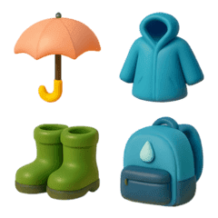 雨天用品 3D