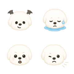 マルチーズの気持ちがまるわかり絵文字