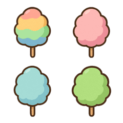 カラフルわたあめ