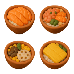 ちらし寿司粘土