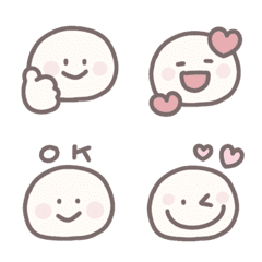 Cute round head emoji