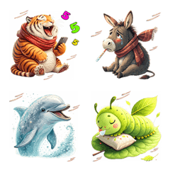 Cute Animals : Colorful (Emoji)