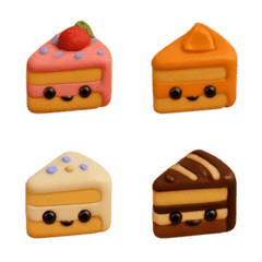 Many flavors of cake