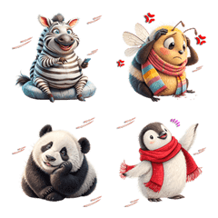 Cute Animals : Colorful (Emoji)2